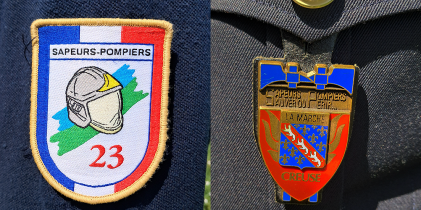 Acheter, commander les pucelle et écusson du SDIS 23 – sapeurs-pompiers de la Creuse