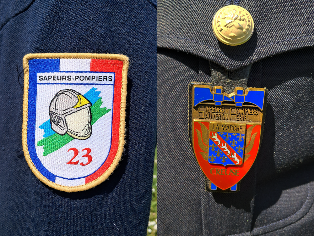 Acheter, commander les pucelle et écusson du SDIS 23 – sapeurs-pompiers de la Creuse