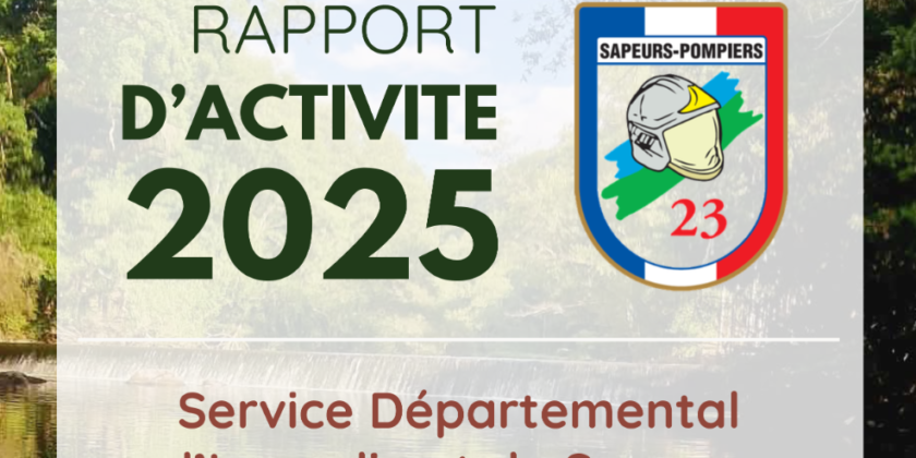 Rapport d&rsquo;activité SDIS 23 2025 : Consultez-le !